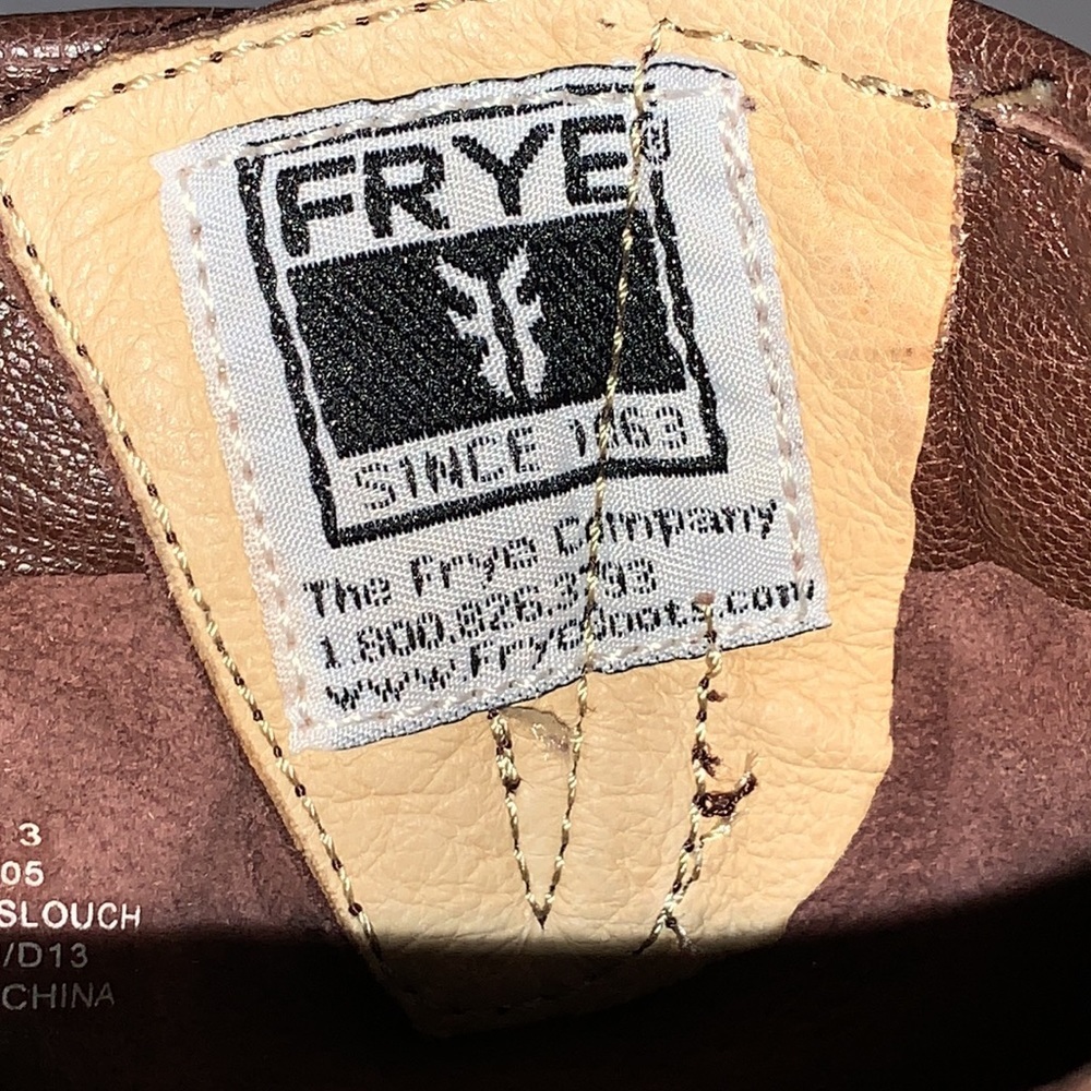 Frye Veronica Slouch Cognac Woman's Size 5 Boys Size 3 - Picture 6 of 16